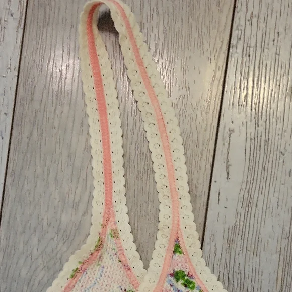 Free People Pink and Green Floral Tank Top - Picture 3 of 4